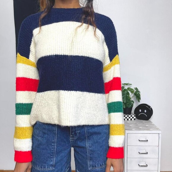 Truly Madly Deeply Multi-coloured striped knit sweater - Picture 7 of 8